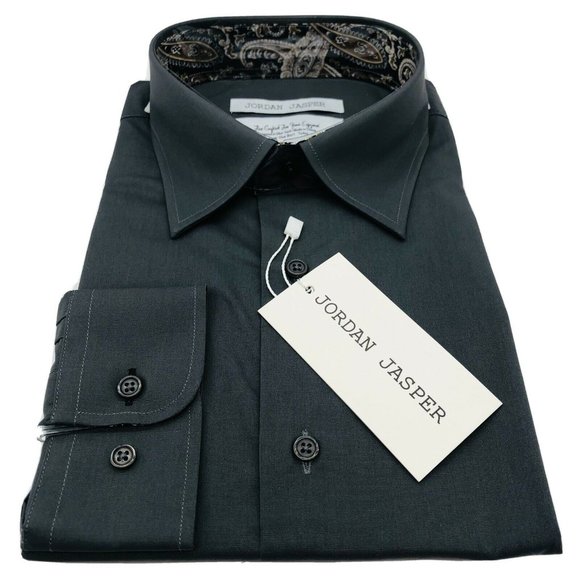 Jordan Jasper Other - Jordan Jasper Men’s Slate Grey Button Dress Shirt
